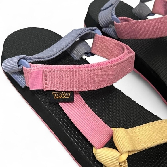 Teva Pink, yellow & blue sandals - Picture 5 of 8